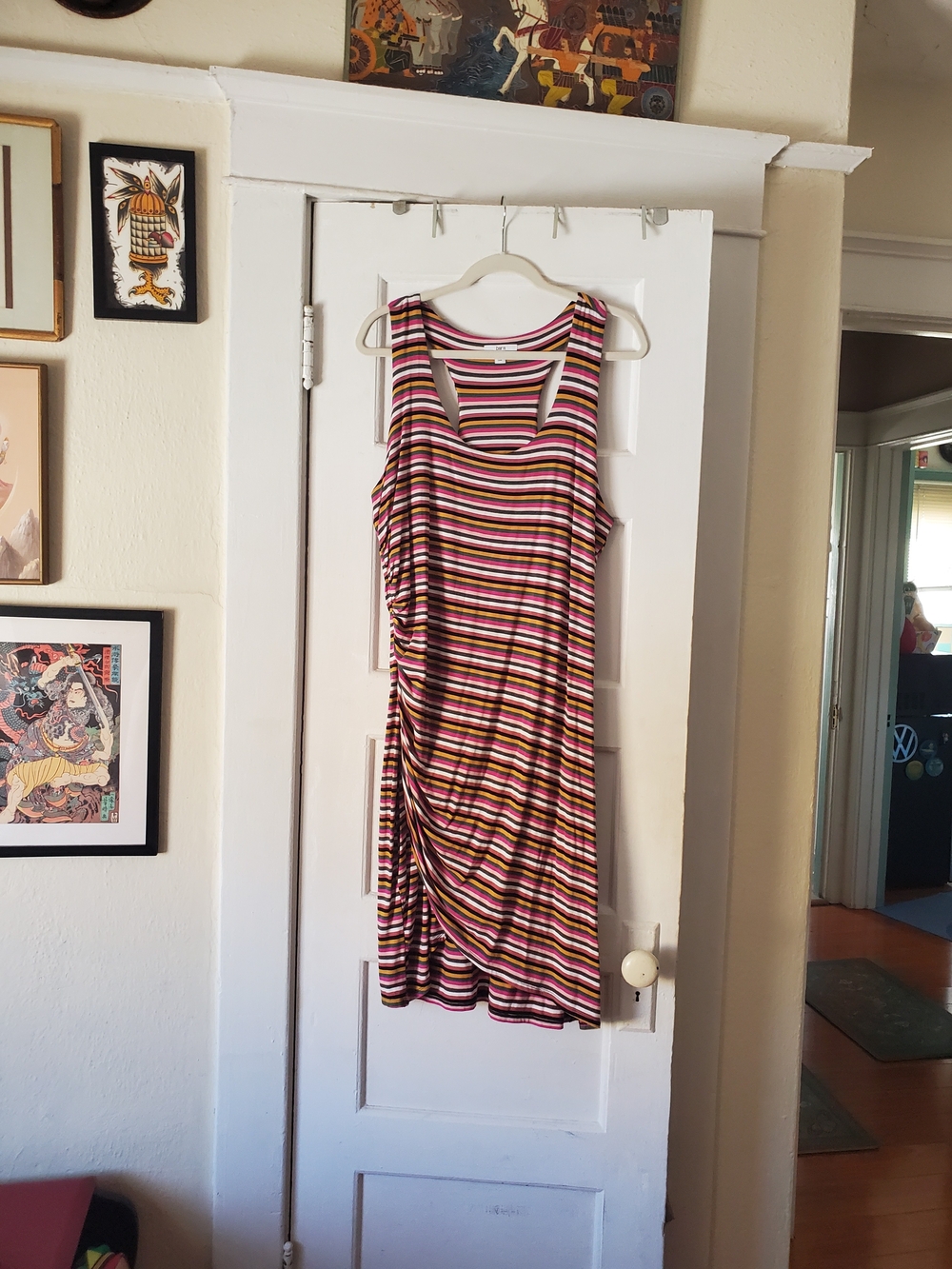 Bar III Striped Midi Dress